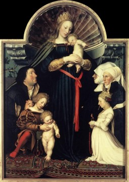 Hans Holbein the Younger Painting - Darmstadt Madonna Hans Holbein the Younger